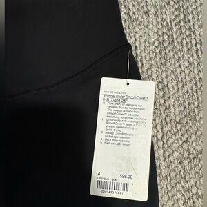 Lululemon wunder under black leggings